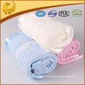 China Factory Wholesale Cotton Material Waffle Weave Blanket With Brushed Backside